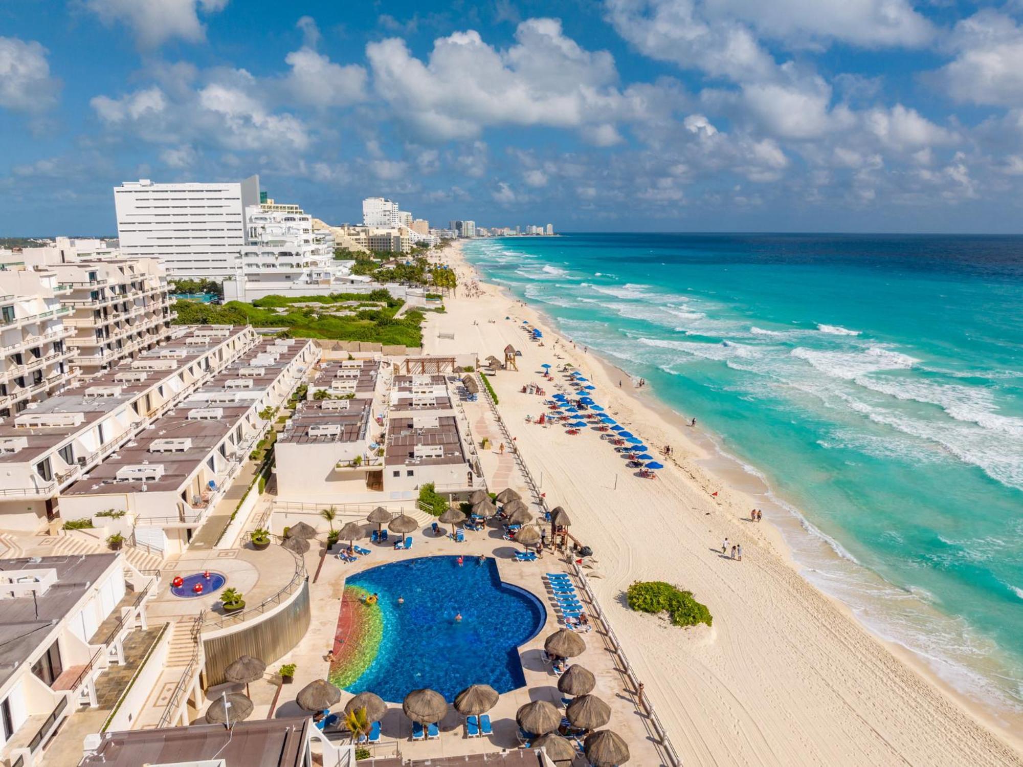 Amazing Caribbean Ocean View At Villas Marlin In Канкун Екстериор снимка
