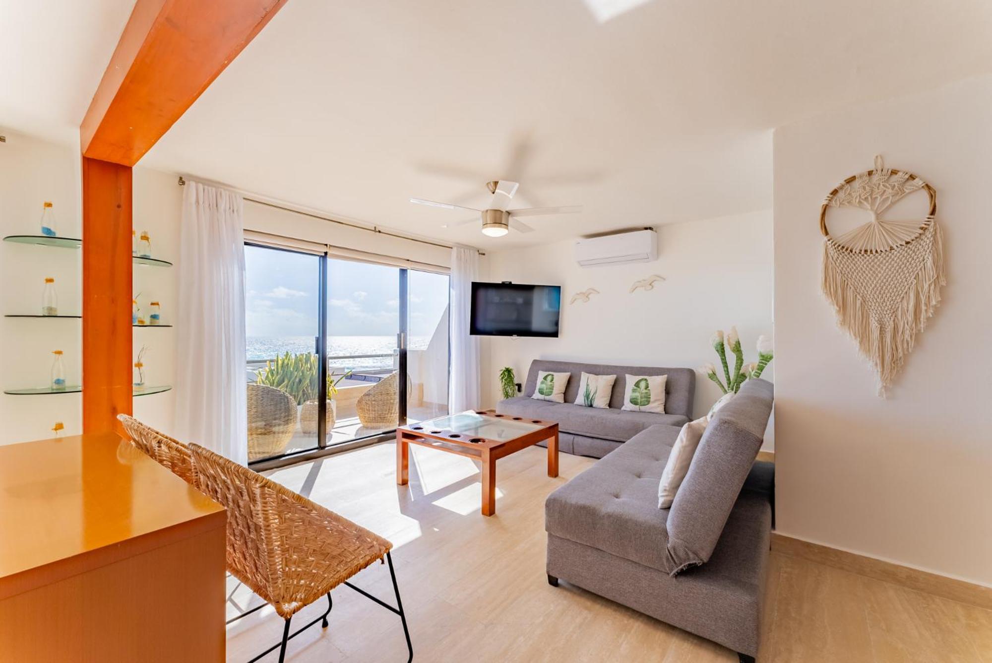 Amazing Caribbean Ocean View At Villas Marlin In Канкун Екстериор снимка