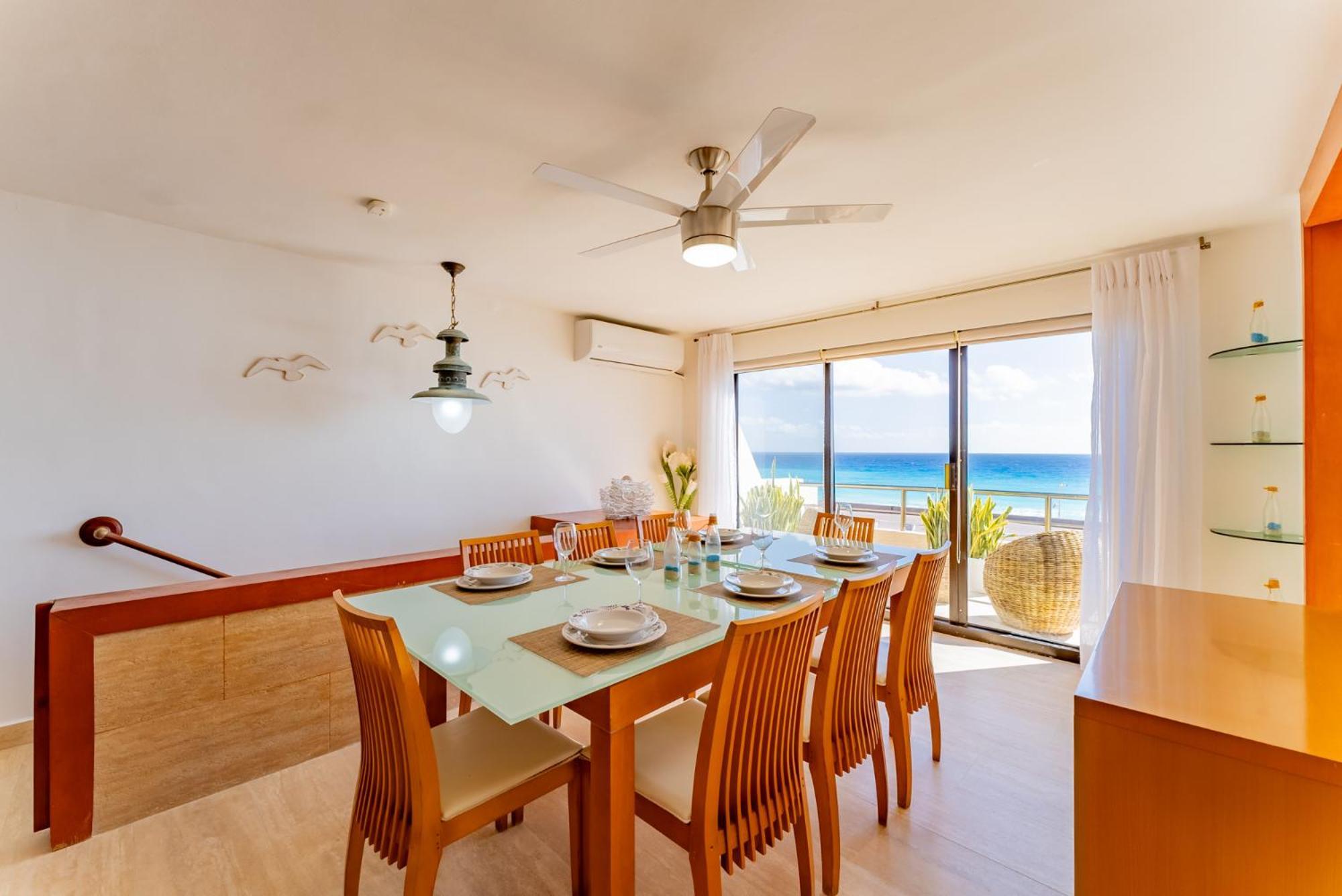 Amazing Caribbean Ocean View At Villas Marlin In Канкун Екстериор снимка