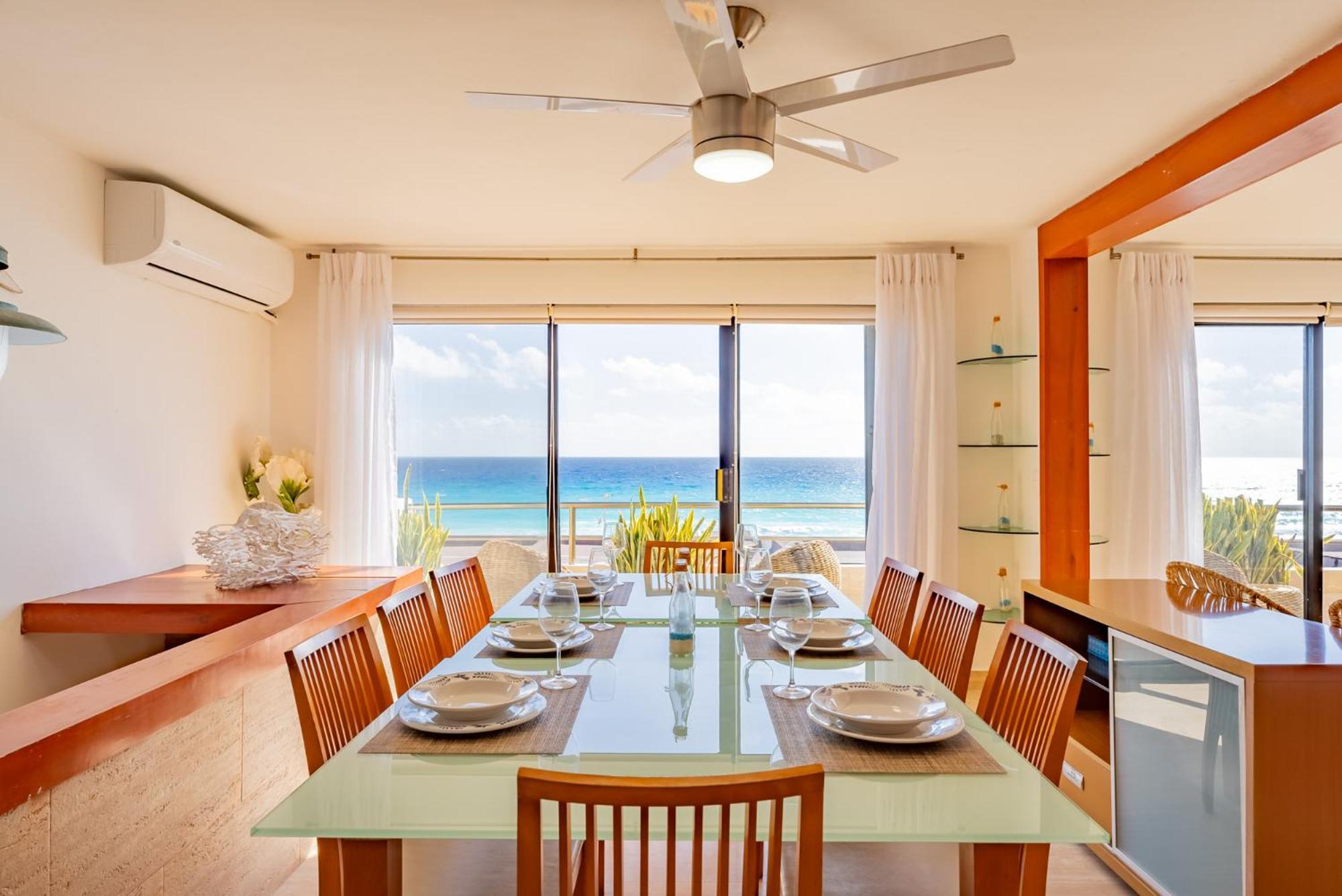 Amazing Caribbean Ocean View At Villas Marlin In Канкун Екстериор снимка